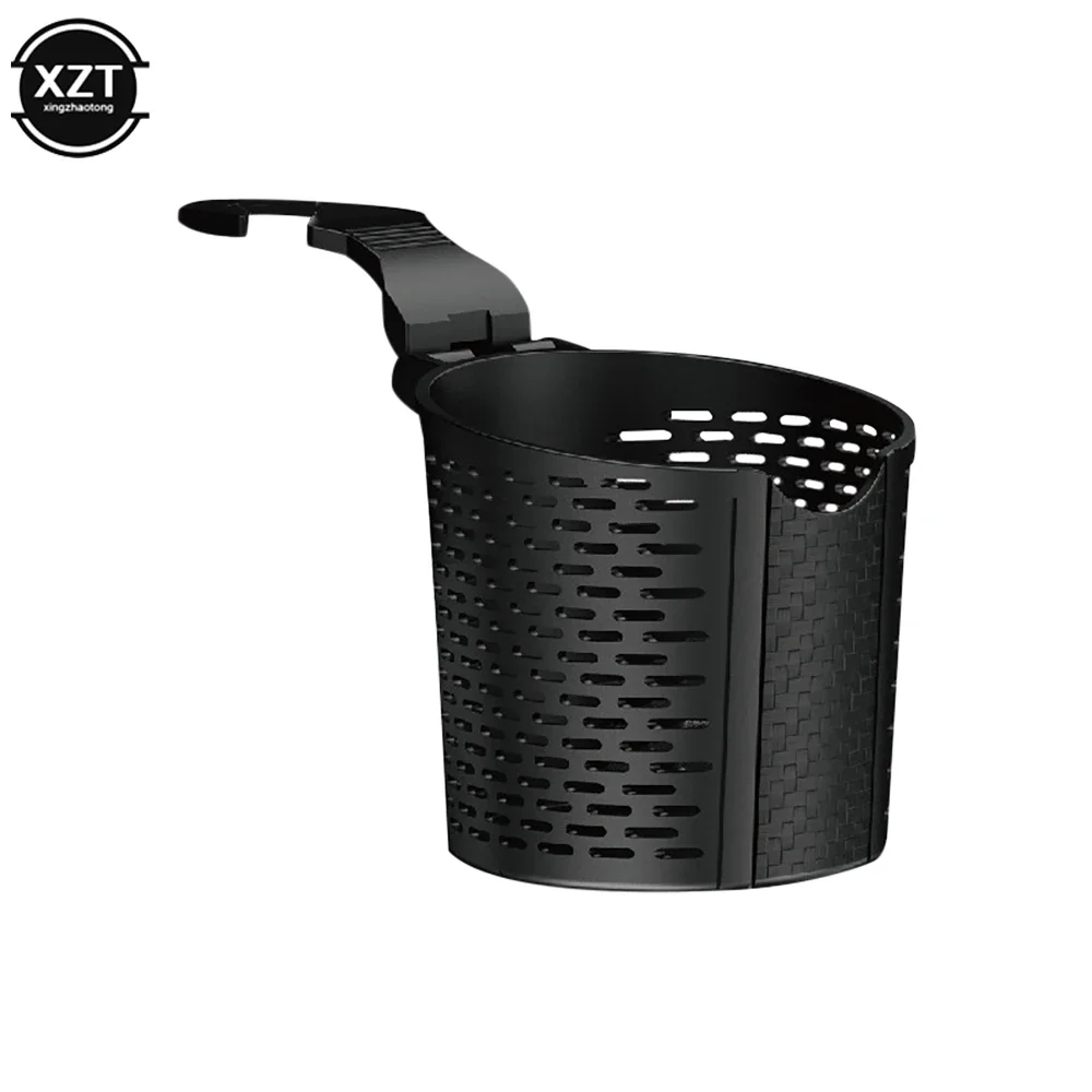 Soporte para tazas de coche, Organizador con gancho para el respaldo del asiento, cesta de almacenamiento, soporte para teléfono