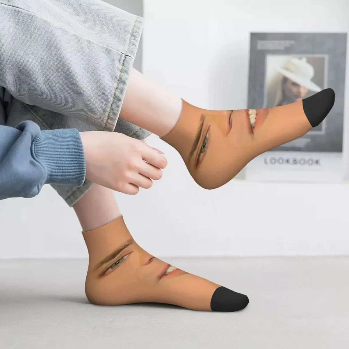 

Nicolas Cage Full Face Socks Harajuku Super Soft Stockings All Season Socks Accessories for Unisex Birthday Present