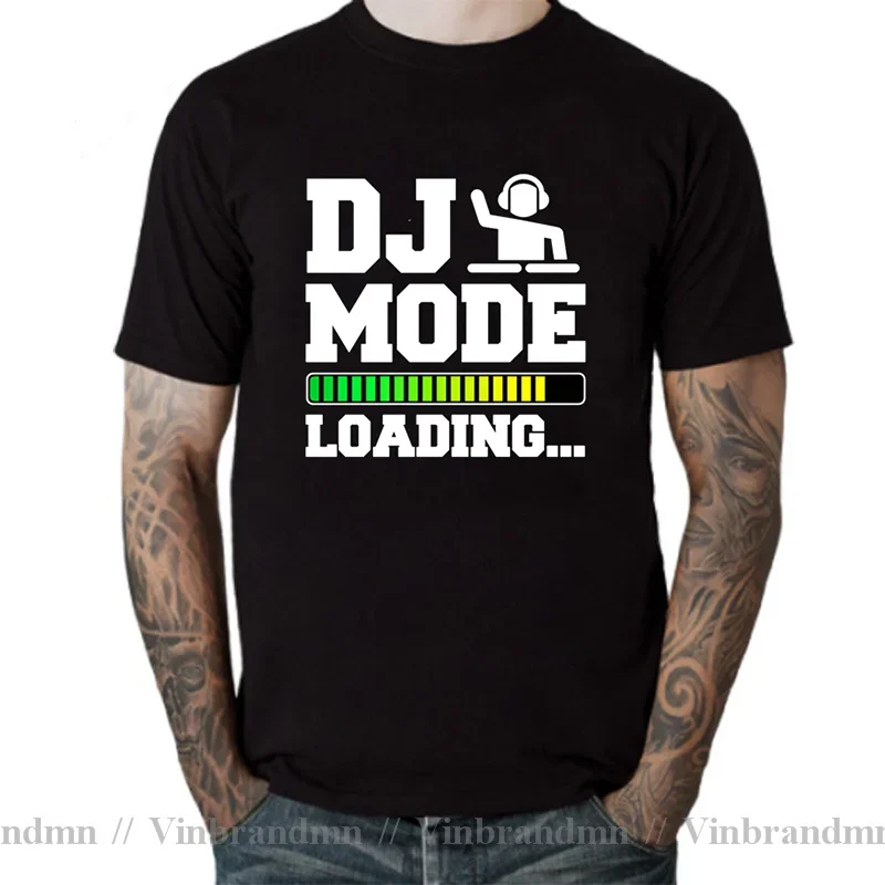 Disc Jockey School Of Music T-Shirt DJ Club Deejay T Shirt men DJ Mode On tshirt Technics Techno T Shirts for Disco Dance Lovers