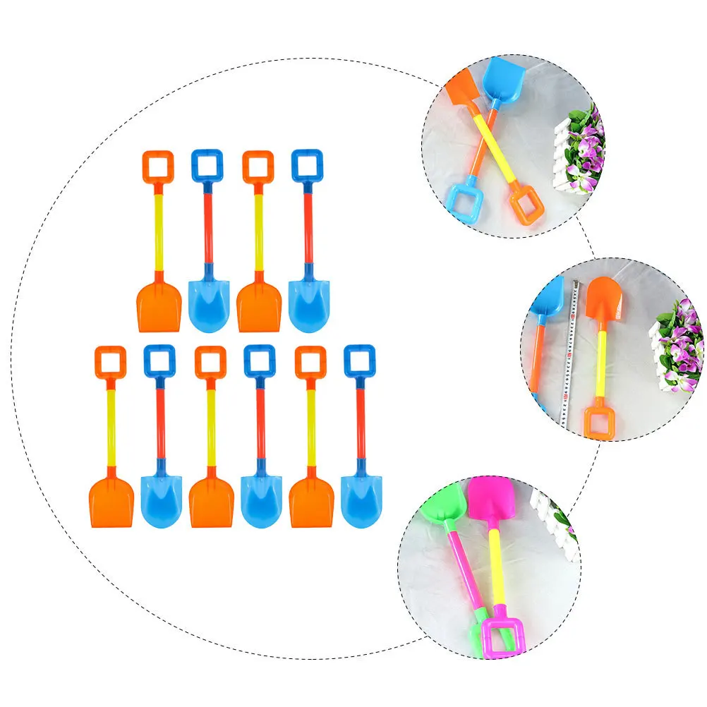 

10Pcs Children's Twin Shovel Set for Digging Sand Or Snow Ergonomic Handle for Easy Grip in Outdoor Play Scenarios