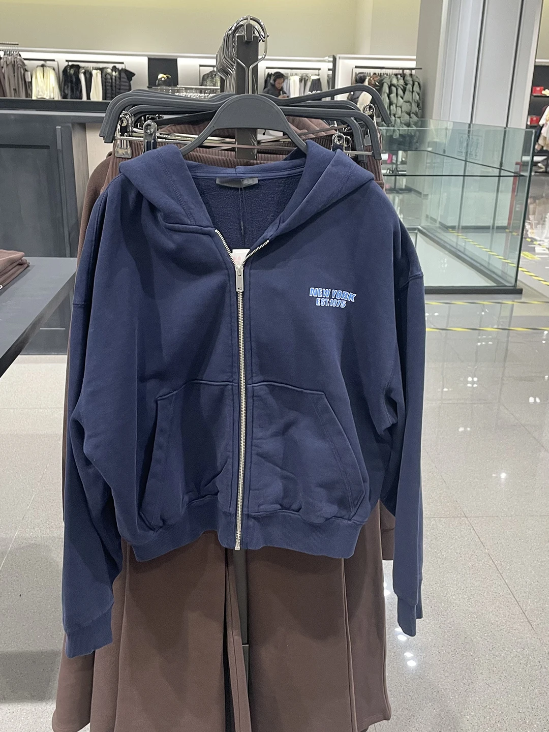 

Spring New American Casual College Style Long Sleeve round Neck Printed Hoodie Jacket Women's Comfortable Loose Fit Zipper Cl...