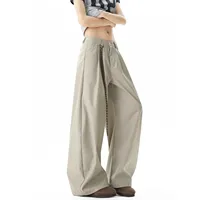 American Retro Black Knife West Pants Loose Casual Men's Women's Straight Wide Leg Casual Long Trousers Commute Sensation