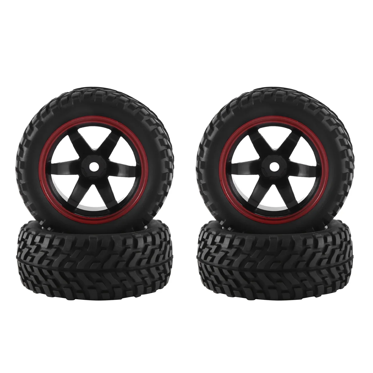 Y34A 4개 75mm 휠 타이어 144001 144010 124007 124019 TT02B 1/10 1/12 1/14 RC 자동차 오프로드용