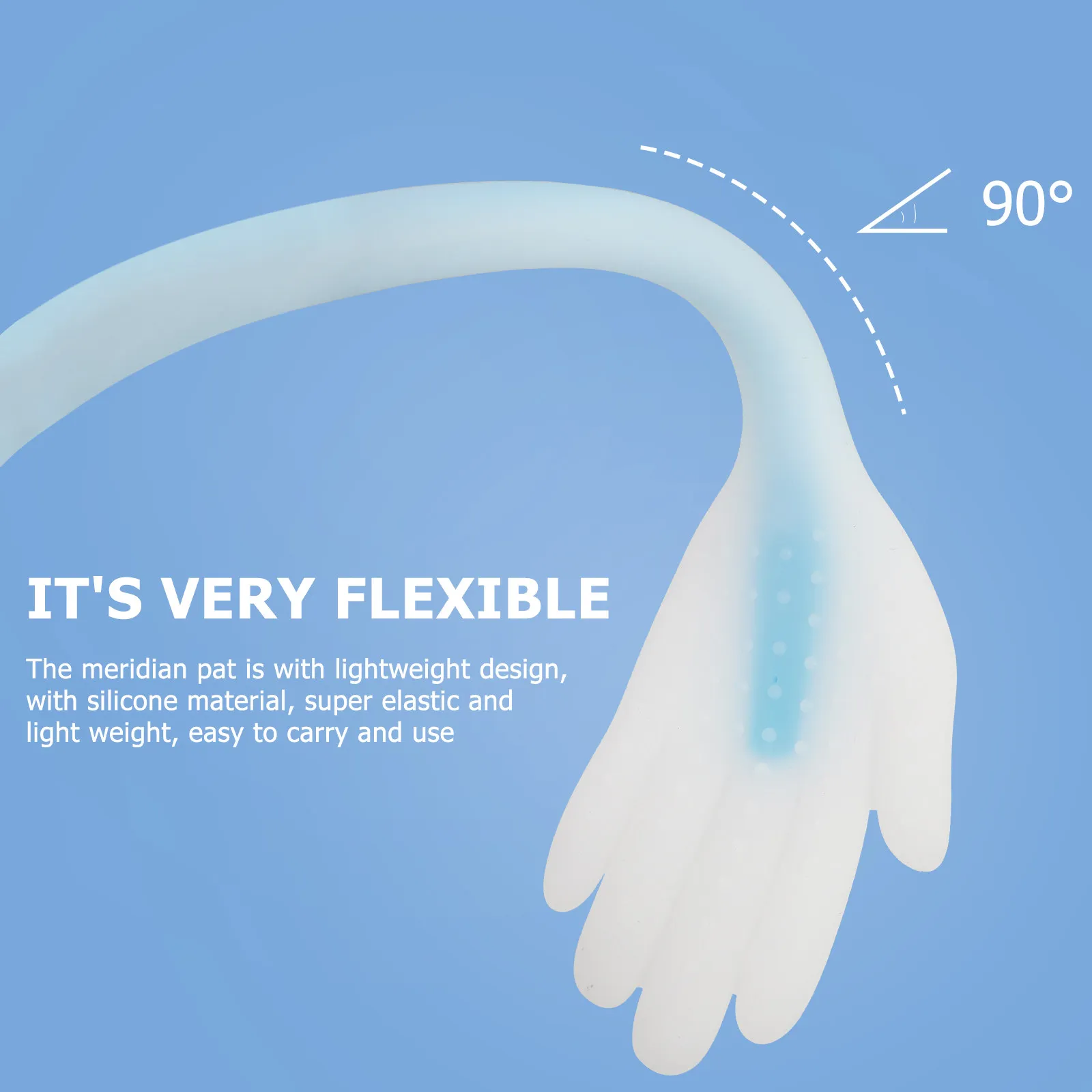 

2Pcs Meridian Pat Silicone Massage Tools Lightweight Palm Shape Body Massager Shoulder Neck Back Foot Pain Relief Tapping Tool