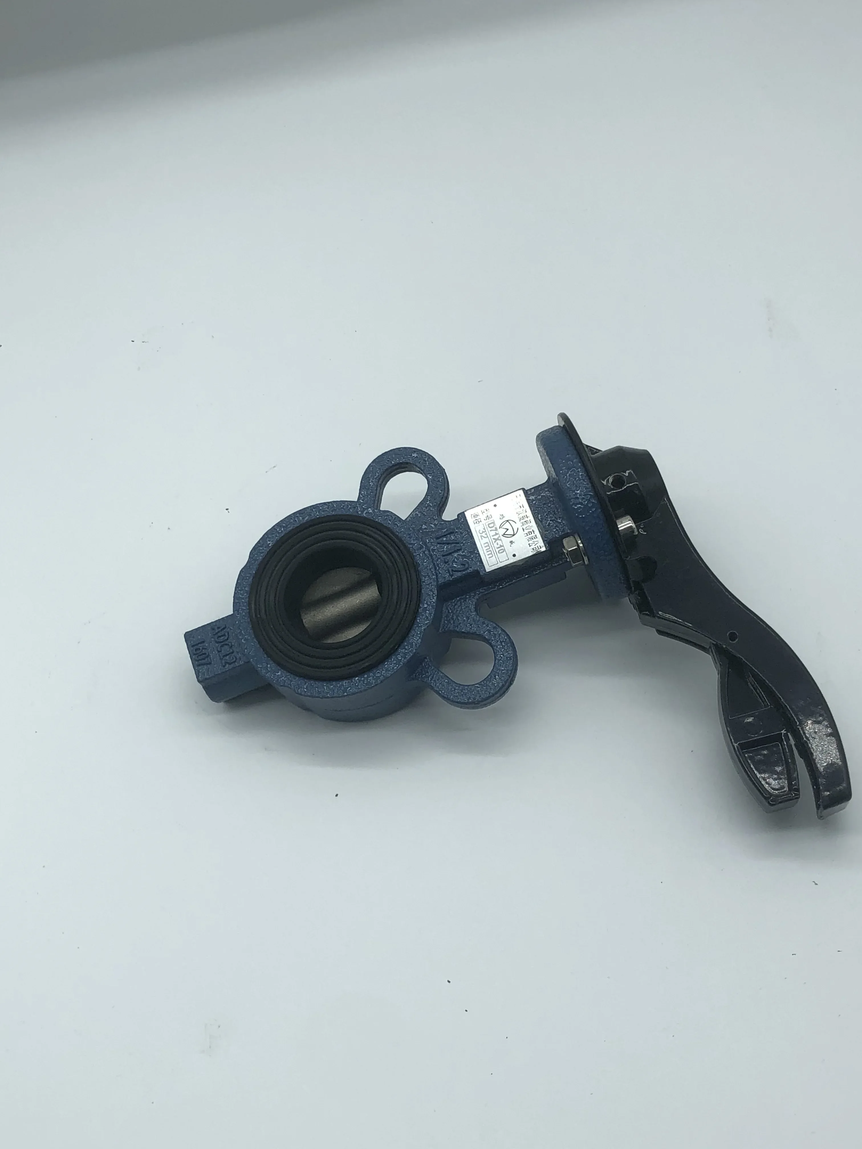 High Quality Lined Manual Wafer Soft Sealing Butterfly Valve for Water Media Low Temperature  Supported