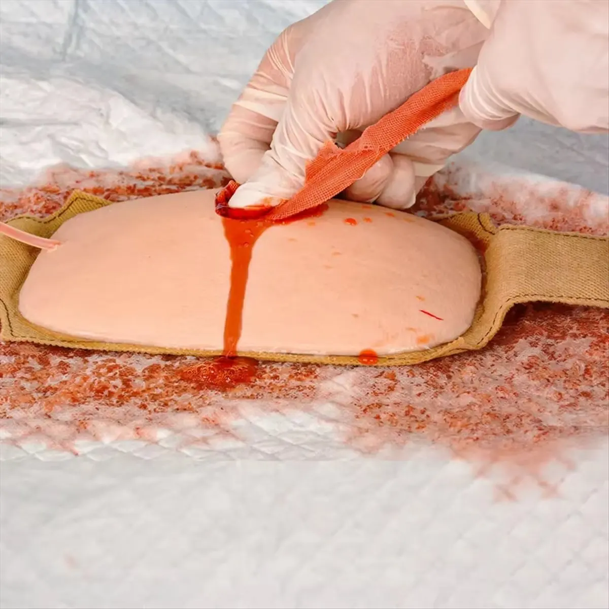 Fits for New Wearable Haemostatic Wound Packing Trainer Kit Wound Hemostasis Model Trauma Model Trauma Module