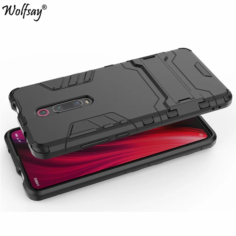 For Xiaomi Mi 9T Pro Case Shockproof Hybrid Stand Silicone Armor Back Case For Xiaomi Mi 9T Pro Cover Case For Xiaomi Mi9T Pro