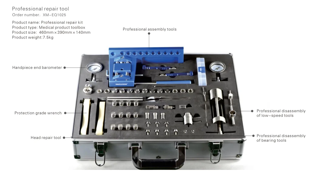 Dental Repair Tool Kit Maintenance for Den-tal High Speed Low Speed Handpiece