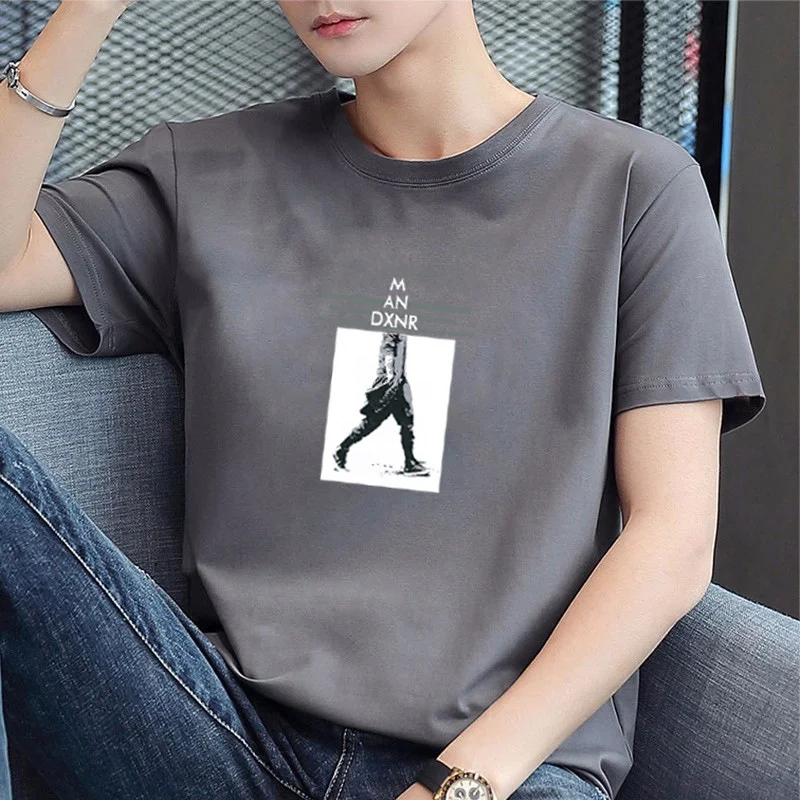 

Casual Men's Oversized T-shirt Short Sleeved Cotton Clothing Loose Breathable Harajuku Y2k Tees Graphic T Shirts Surprise Price