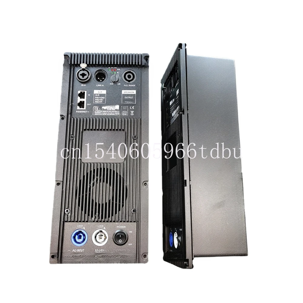 For Line Array Speaker Subwoofer with PFC 90V-260V 50HZ-60HZ 1000W RMS 1 in 2 Out DSP Control Class D Plate Amplifier Module