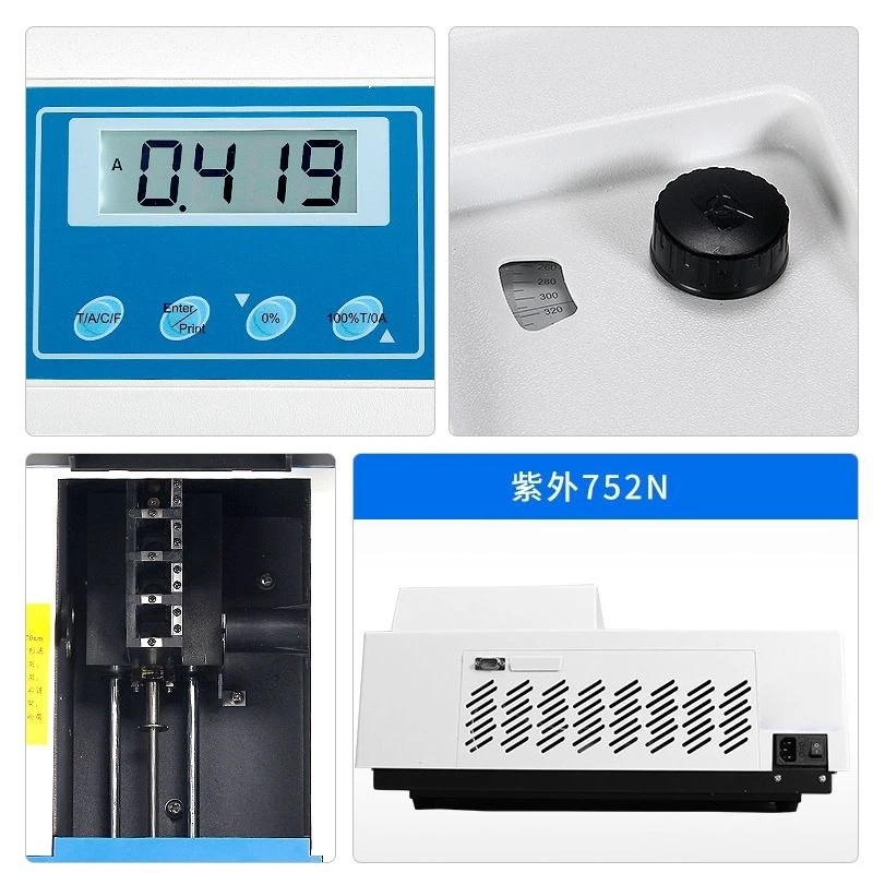 Auto Wavelength UV‑Visible Spectrophotometer 752N 754 N4S, Professional Laboratory Spectrometer