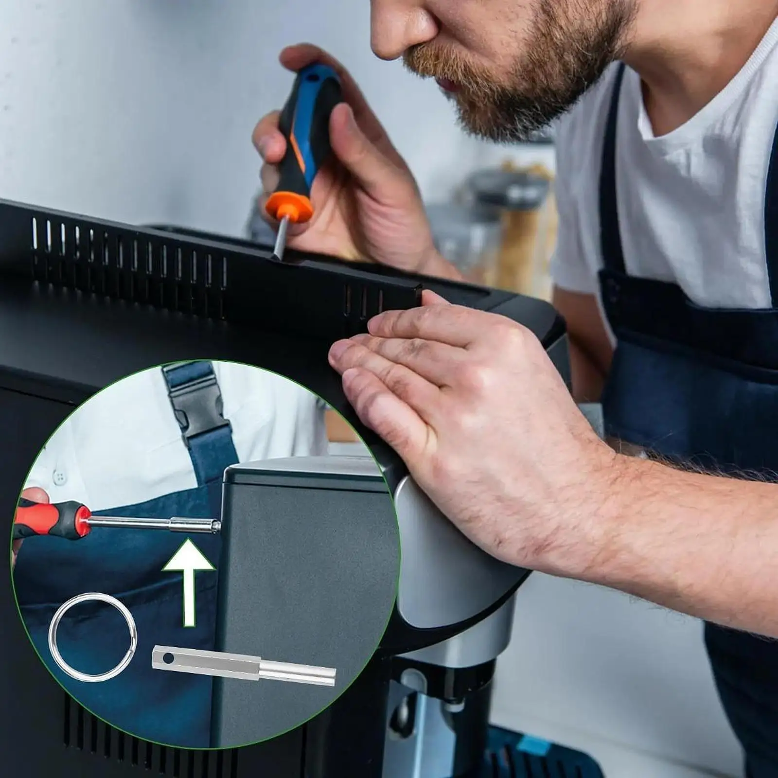 Reparaturwerkzeug für Kaffeemaschinen, Schlüsselsatz, Ersatz für leichte Kaffeemaschinenschraube