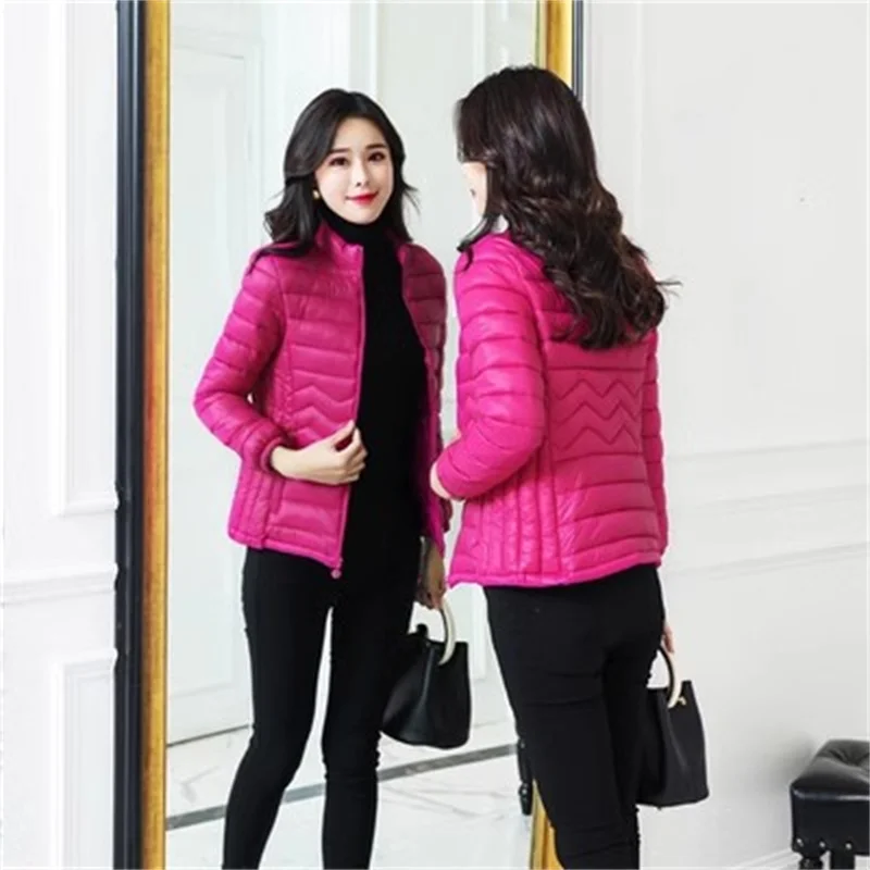 2024 New Cotton Jacket Women Slim And Lightweight Down Cotton Jacket Female Korean Short Slim Fit Fashion Jacket, Cotton Coat