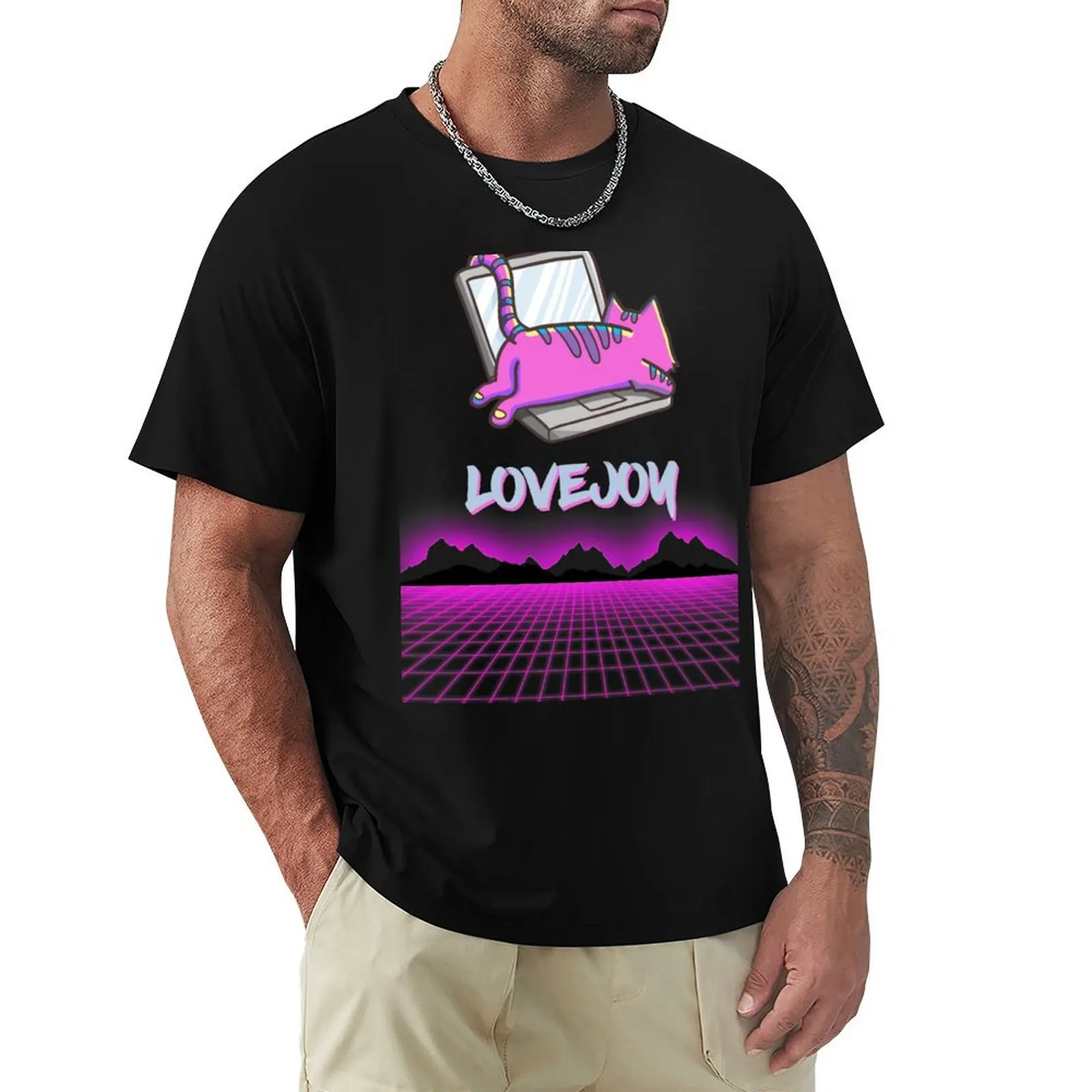 

Lovejoy T-Shirt blacks anime Anime t-shirt plain workout shirts for men