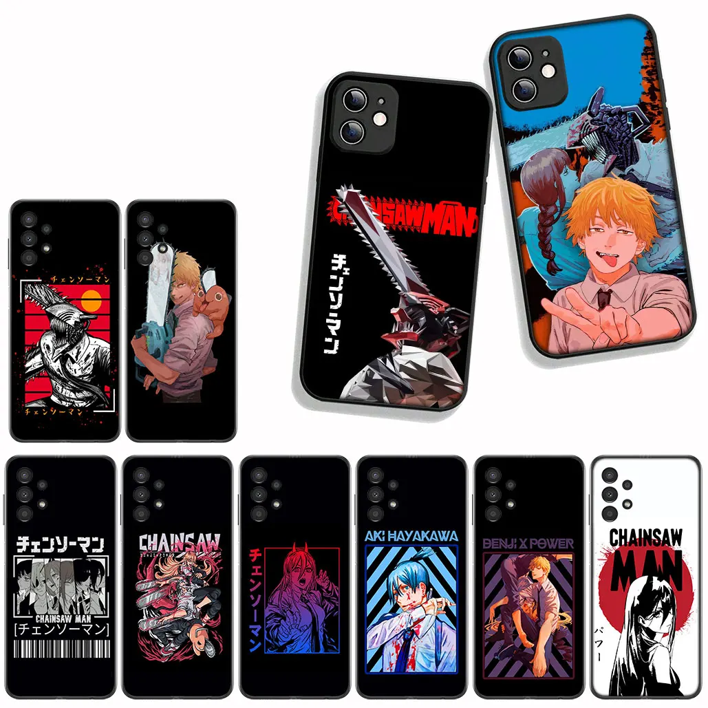 حافظة لهاتف سامسونج جالاكسي A55 A56 A25 A36 A54 S8 S9 S21 S20 FE A53 A13 A12 A14 A71 A51 تاتسوكي فوجيموتو ماكيما بالمنشار رجل جير #3