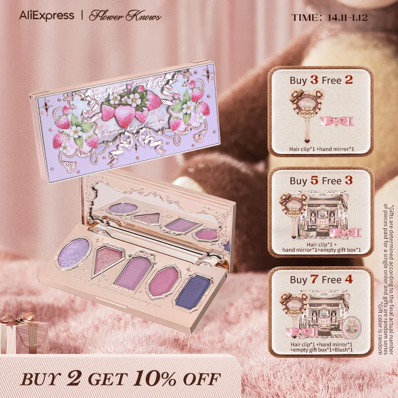 いち早くロコシリーズアイシャドウパレット、5色