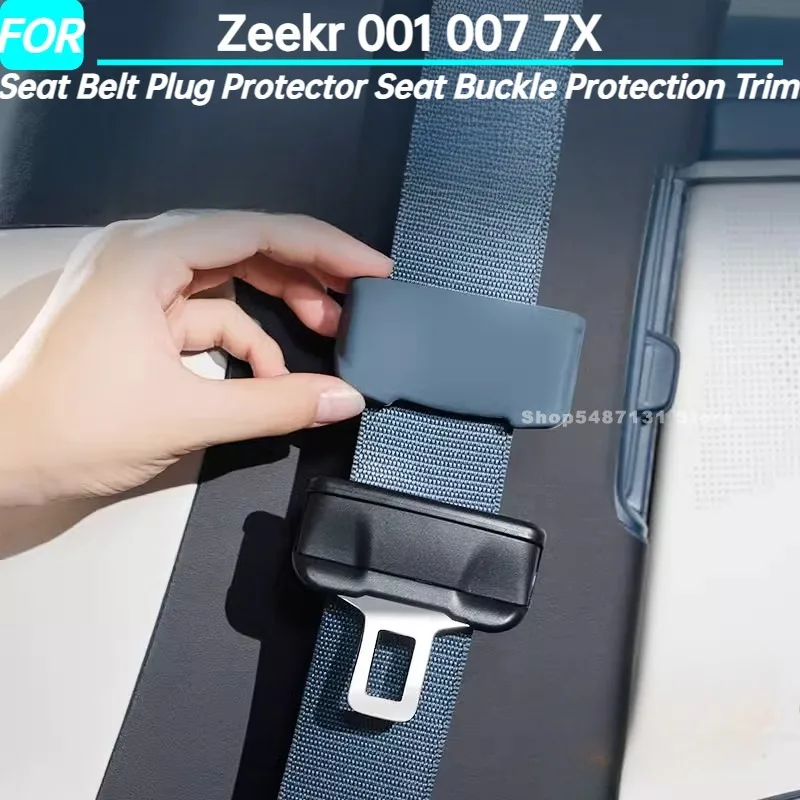 

Car Seat Belt Plug Protector Seat Buckle Protection Trim for Zeekr 001 007 7X Interior Accessories 2024 2025