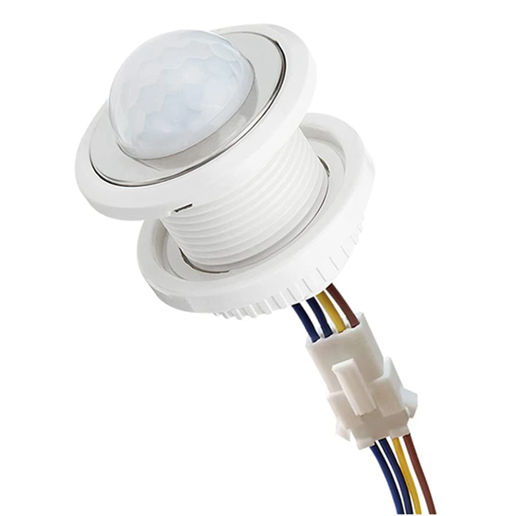 Mini interruptor de luz con Sensor de movimiento, Detector infrarrojo ajustable, detección inteligente, retardo de tiempo, PIR, 110-220V