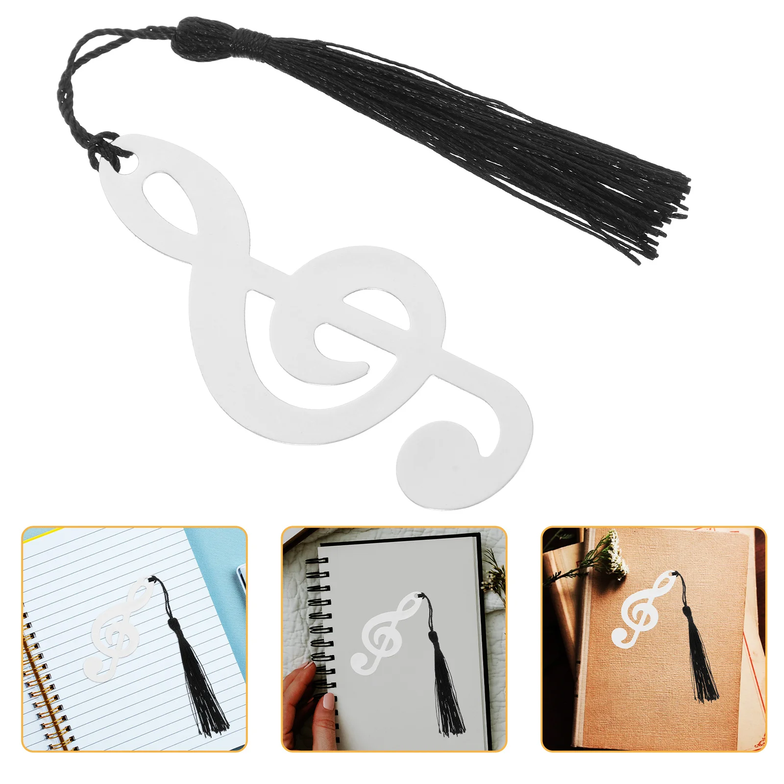 

Sunflower Metal Bookmark Stainless Steel Hollowout Design with Tassel Decorative Page Marker for Reading Inspirational Gift