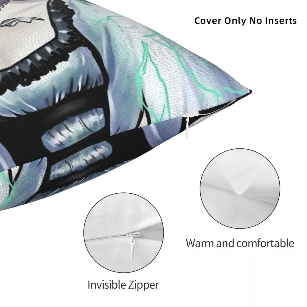 ليلي مونستر فرانكنشتاين غطاء وسادة الجدة كيس وسادة غطاء وسادة بوليستر سادات لكرسي أريكة ديكور المنزل