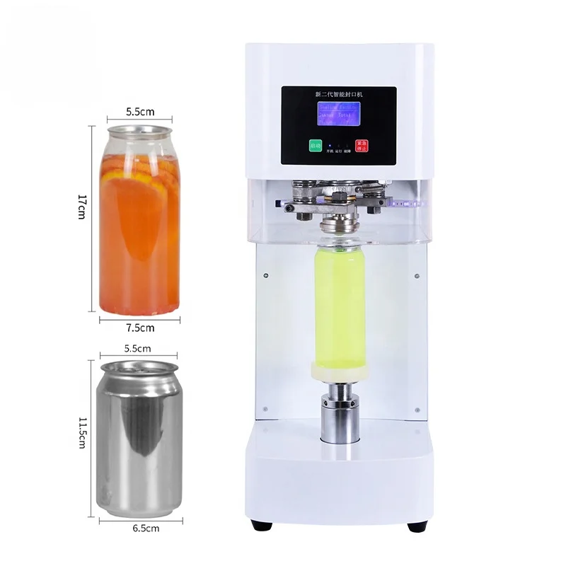 

Factory Hot Sale Non-rotating Automatic Portable Drink Can Seamer Bottle Bubble Tea Metal Tin Sealer Seaming Sealing Machine