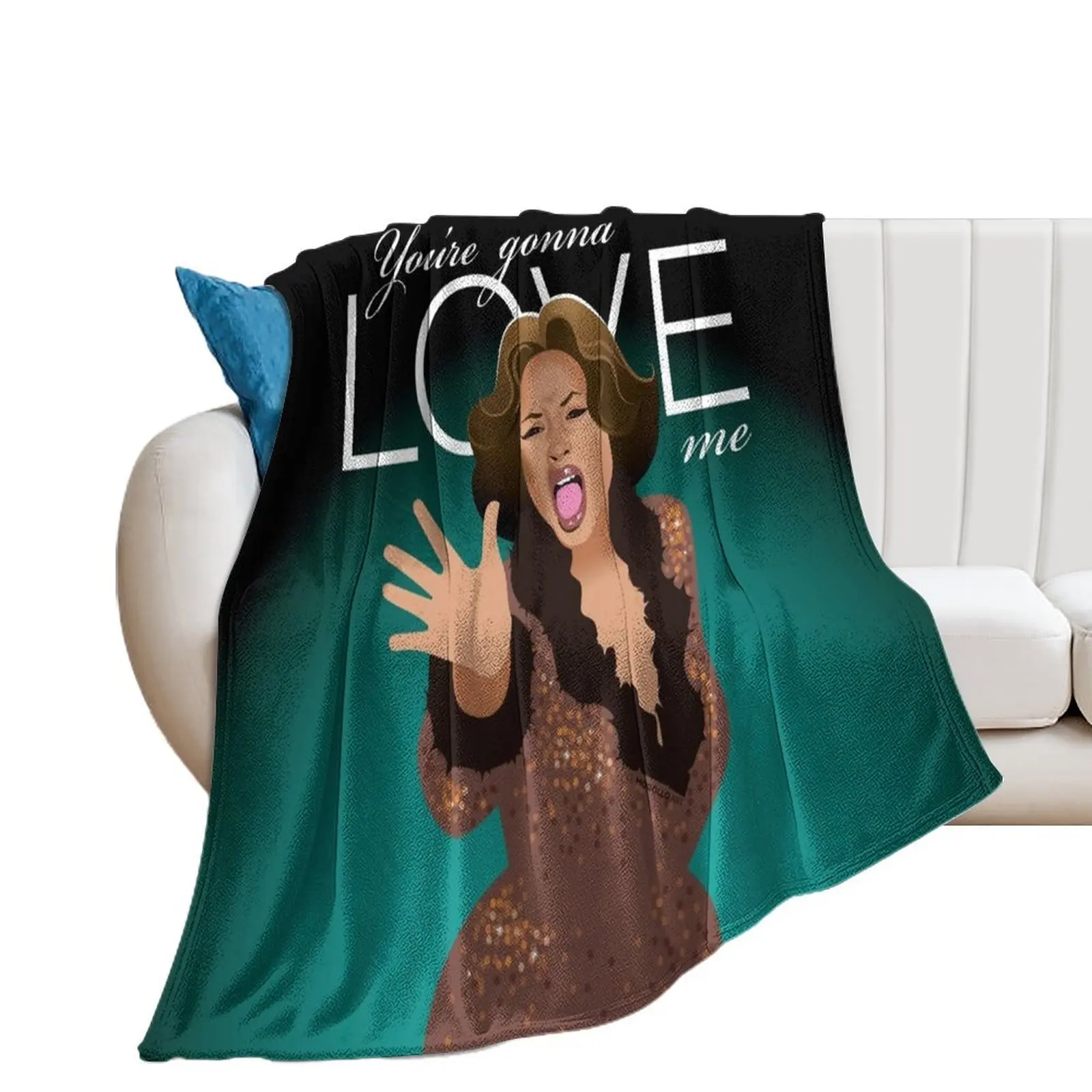 

Love me! Throw Blanket For Decorative Sofa For Baby Blankets