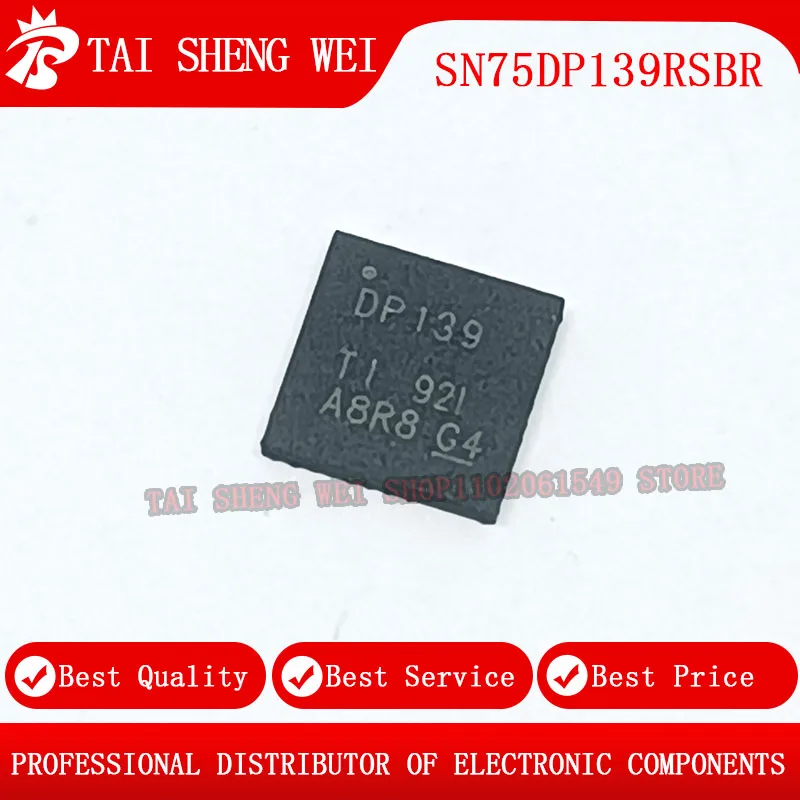 

5 шт. DP139 QFN40 SN75DP139RSBR SN75DP139 QFN-40 IC