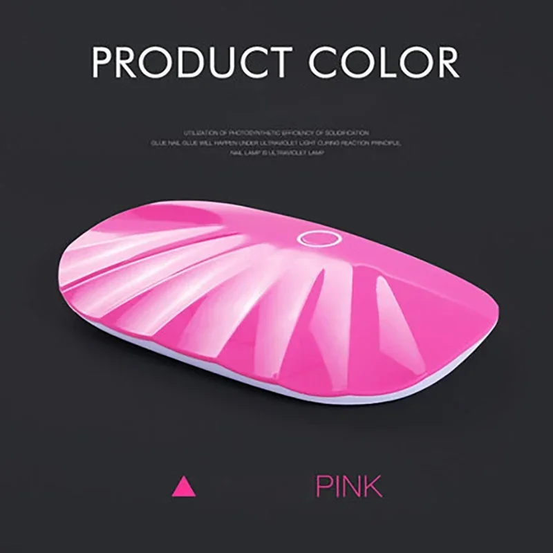 6 6W Light ลูกปัดแบบพกพาเล็บ Phototherapy เครื่อง High Power เจลไฟฟ้าเหนี่ยวนำ Quick-แห้งโคมไฟ