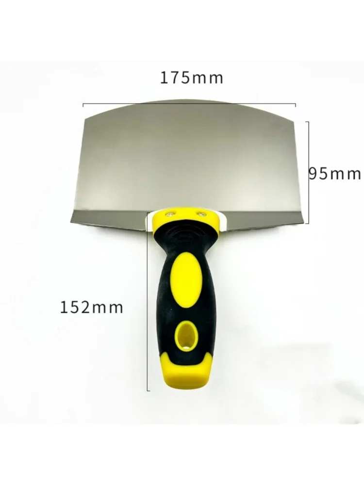Edelstahl Spachtel Wand Farbe Gips Kelle Arc Asche Schaufel Farbe Feed Füllung Schaber Klinge Spachtel Bau Werkzeuge – Detail 5