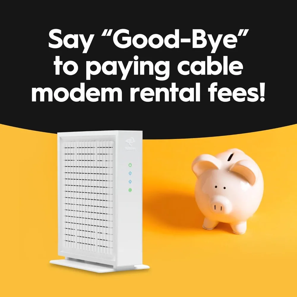 3.1 مودم |   أقصى سرعات الإنترنت بسرعة 2.5 جيجابت في الثانية |   معتمد مع Xfinity، Charter Spectrum، Cox |   2.