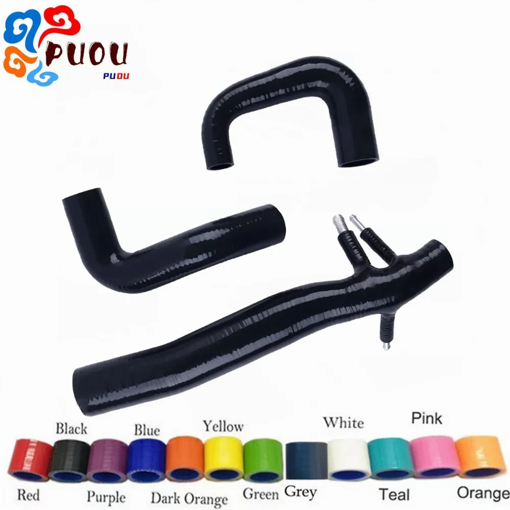 

3Pcs For Smart Fortwo 450 & Roadster 452 600cc 700cc 1999-2007 Intercooler Turbo Air Intake Silicone Hose Kit 2