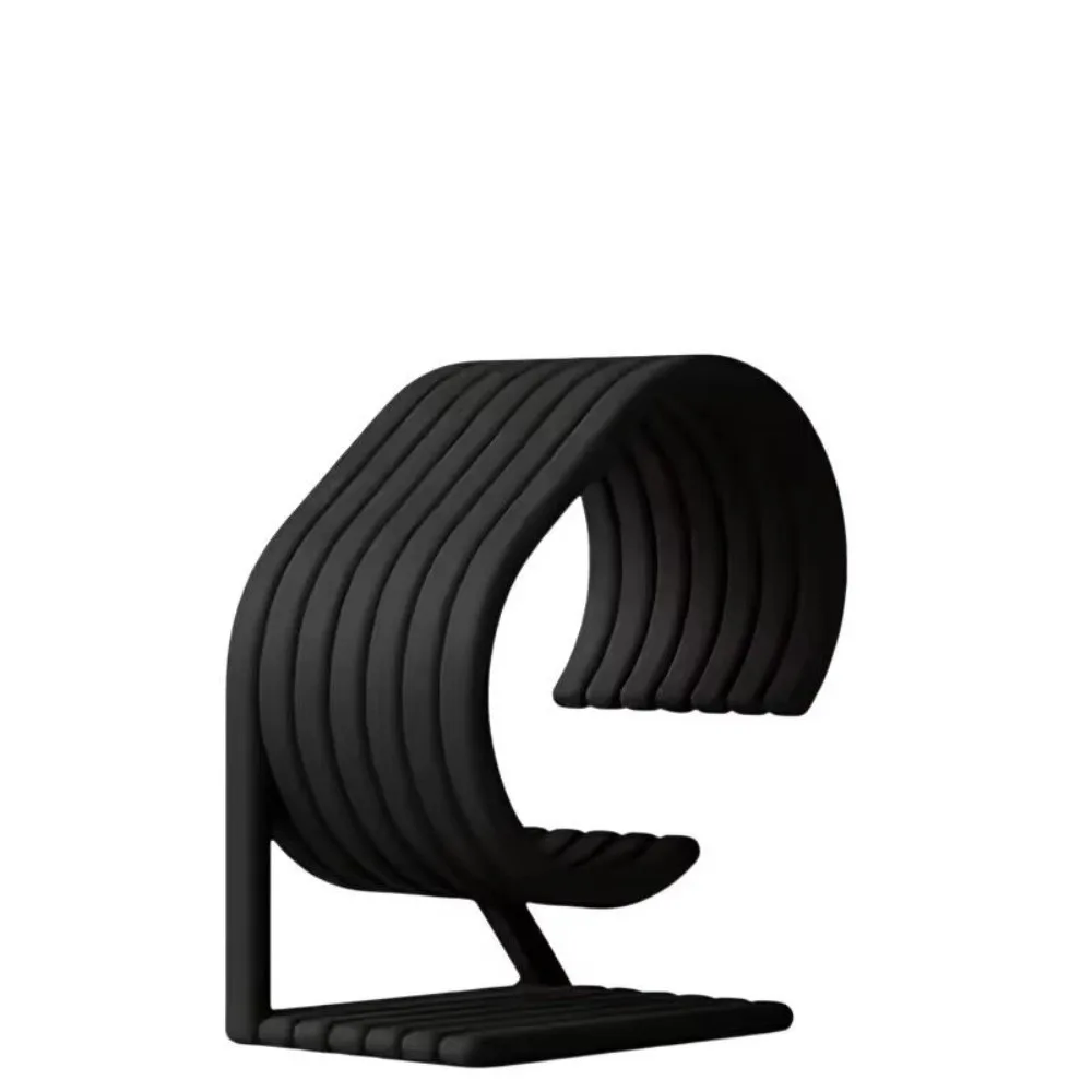 3D Printing Watch Display Stand Black Countertop Base Watch Organizer Base Simple Design Watch Shelf Stand For Home Decor