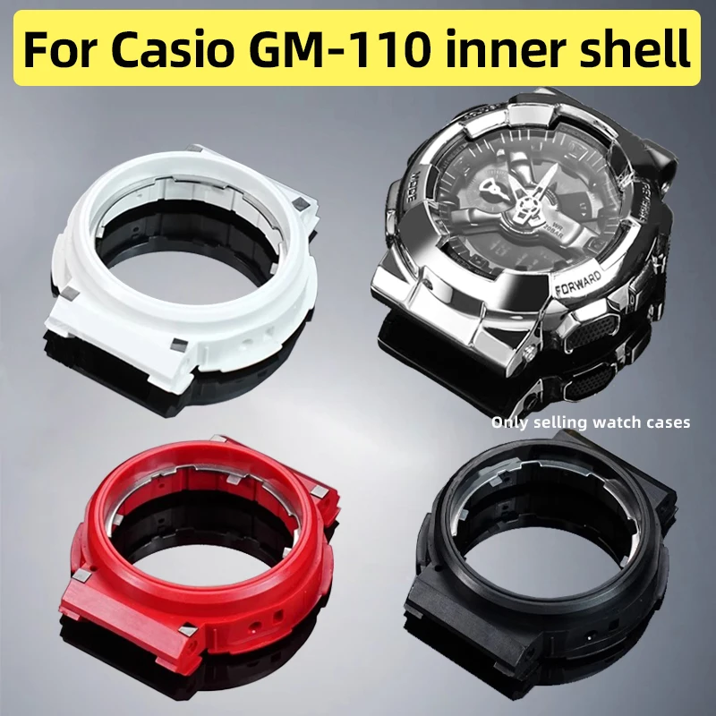 

GM-110 Watch Inner Case bezel Black White Red Replacement parts for Casio G-Shock GM110 Series Inside-Case gm110 Movement Case‌