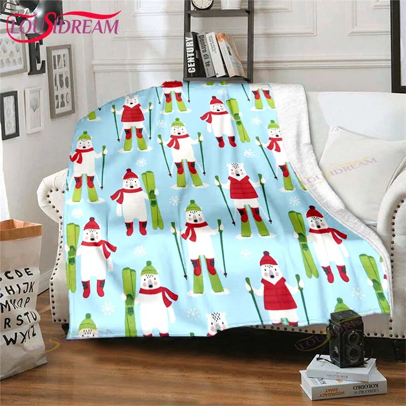 Cute printed alpaca  Blanket,Cozy Bed Blanket for Young girl,Super Soft Lightweight Blankets for Couch Chair Sofa