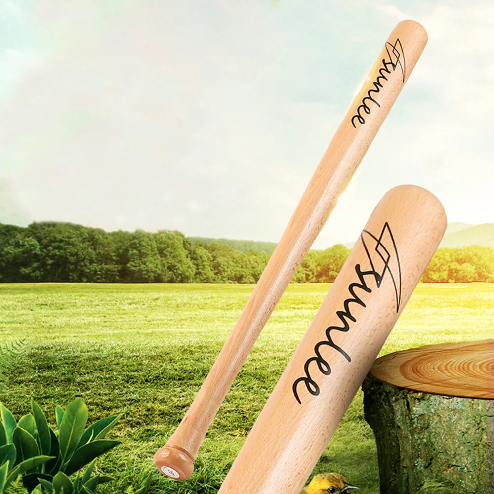 قطعة واحدة من مضرب البيسبول الخشبي، مضرب البيسبول الخفيف الوزن للاستخدام مع الممارسة والكرات اللينة المفضلة للحفلات الرياضية #5