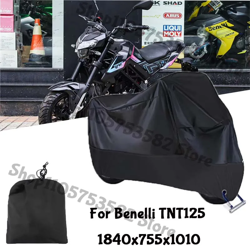 Motorcycle Full Covers For Benelli TNT125 Car Outdoors Sun Protection Dust No Ear Thickened Oxford Clothcover Accessories