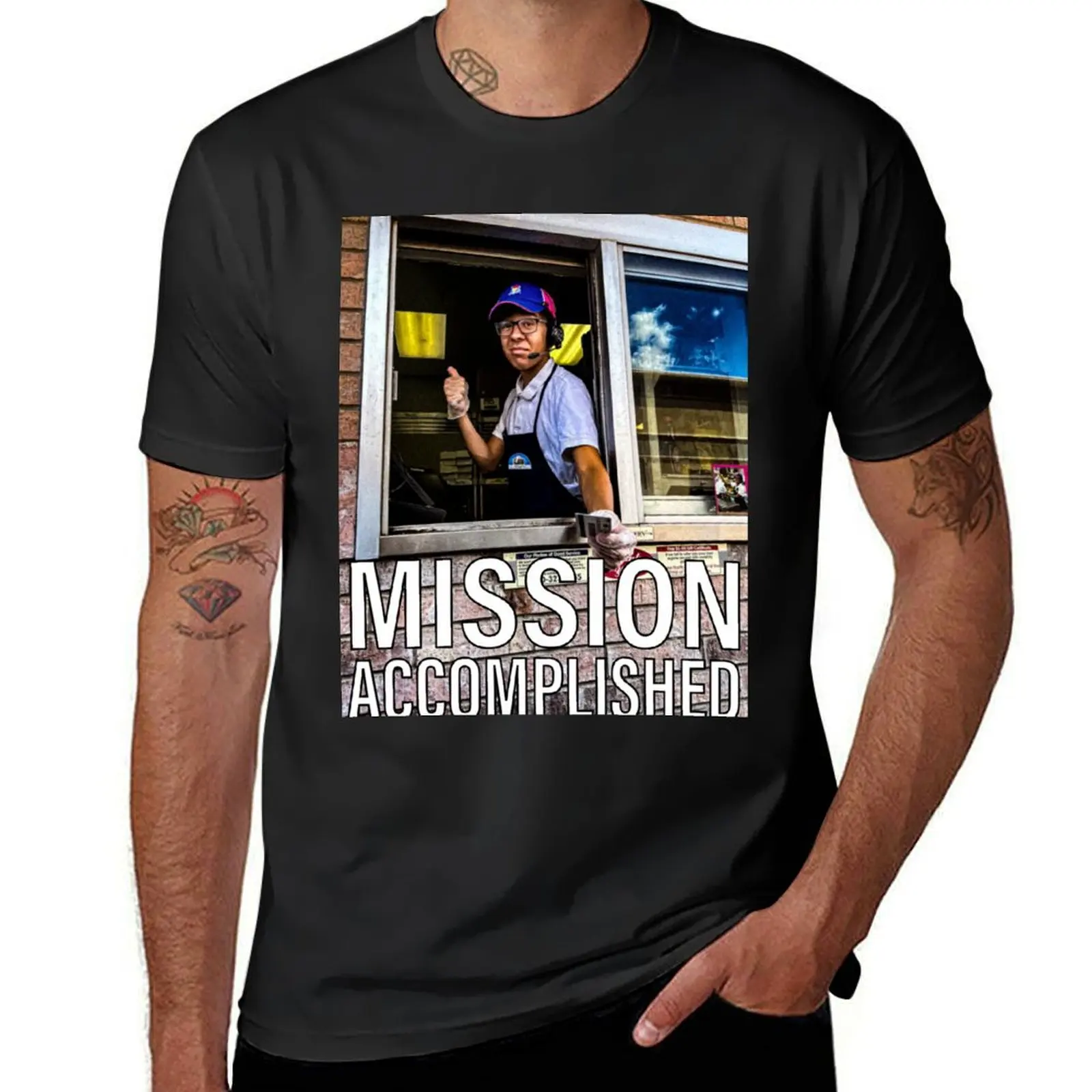 

Mission Accomplished T-Shirt blacks boys animal print mens clothes