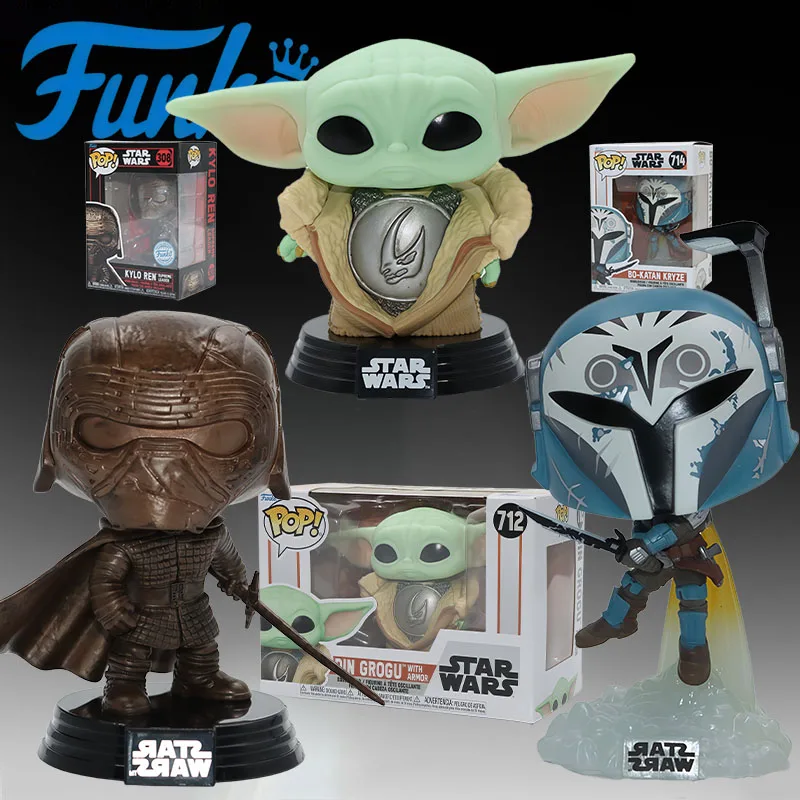 

FUNKO POP Original FUNKO POP-Star Wars Anime Action Figures Toys for Boys Christmas Gift Collectible Model Ornaments
