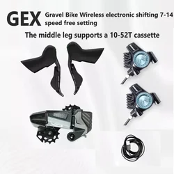 2025 WHEELTOP EDS GEX RX6701GS Gravel bike Electronic Wireless Groupset, 7-13Speed,hydraulic disc brake+shifter+ Rear Derailleur