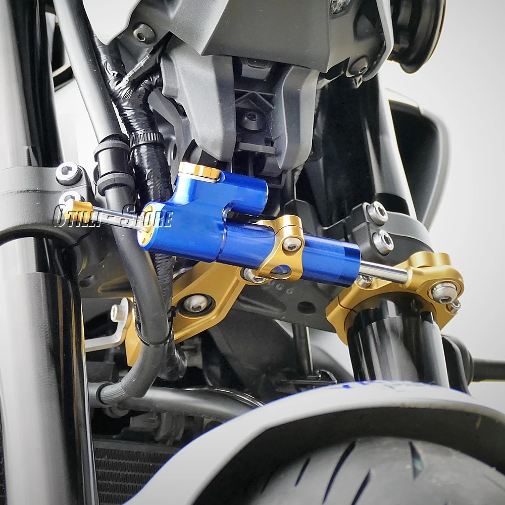 جديد دراجة نارية CNC الألومنيوم المثبط لياماها XSR900 XSR 900 xsr900 xsr 900 قابل للتعديل التوجيه استقرار قوس جبل عدة