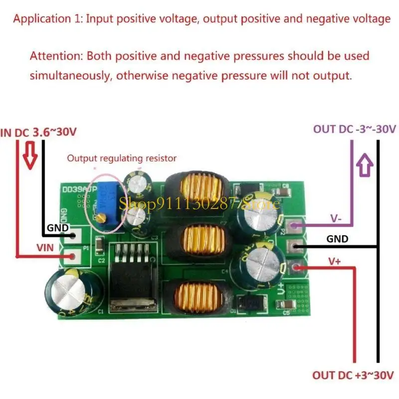 J1HC تيار مستمر تيار مستمر وحدة تحويل دفعة 20 واط +-5 فولت 6 فولت 9 فولت 10 فولت 12 فولت 15 فولت 24 فولت إيجابي سلبي مزدوج #3