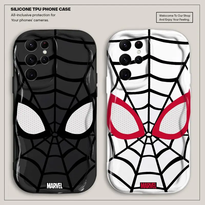 Marvel Sipider Man Phone Case for Samsung S24 Ultra S23 FE S23 S21 S20 FE S22 Ultra S23 S24 Plus Silicone Cover