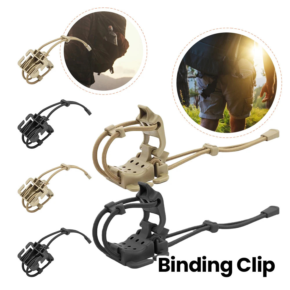 Bindclip Draagbare MOLLE Gear Organizer Sluiting Multifunctionele hangende gesp Waterkokers Klem Outdoor Rugzak Vestaccessoires