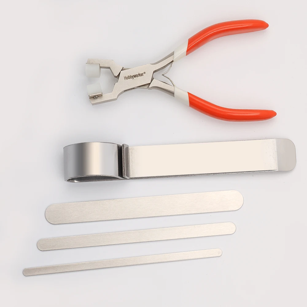 

Essential Bracelet Kit for Making Metal Stamping Blank Bracelets Includes Bracelet Bending Bar and Pliers and 3 Bracelet Blanks