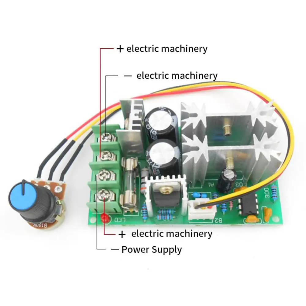 Tool DC Motor Speed Controller 12/24/36/48V High Power Drive Module PWM Controller