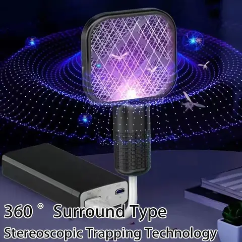 모기 찰싹 때림 트랩 해충 방제 USB 전기 충격 미니 모기 킬러 램프 휴대용 자외선 플라이 버그 재빠른 곤충 라켓