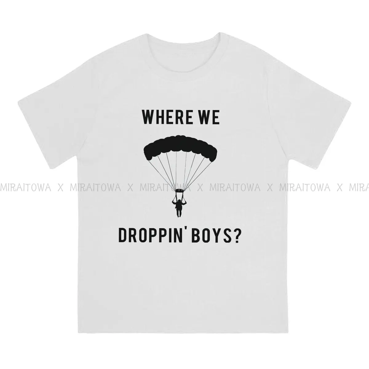 COD Warzone Game TShirt for Men WHERE WE DROPPIN BOYS Cool  Basic Summer Tee T Shirt Novelty New Design Loose