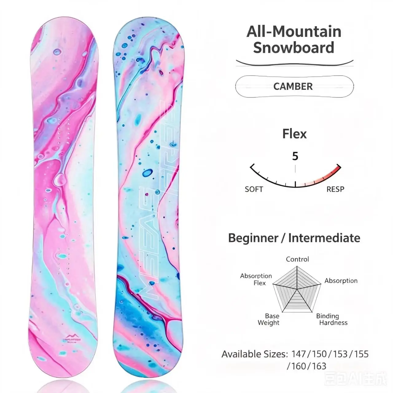 Professional Wholesale Snowboards China 2026 New Design Custom Snowboard Winter Sports Snow Ski Equipment for Adult