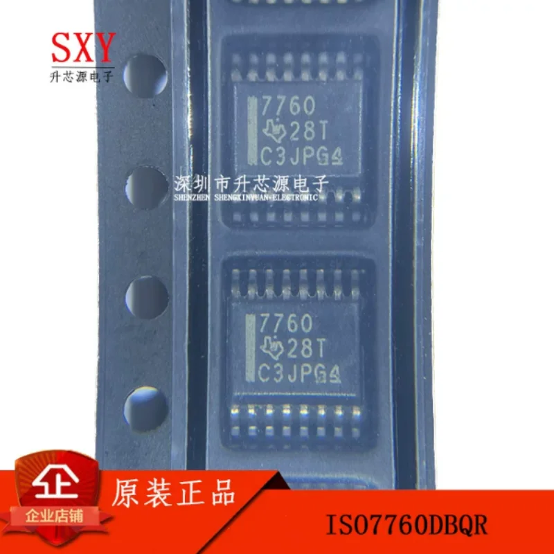 Original ISO7760DBQR ISO7760 silk screen 7760 SSOP-16 six channel digital isolator chip