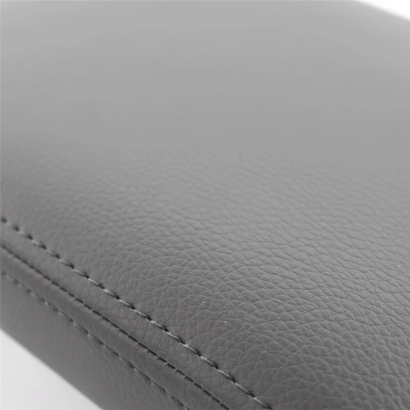 

Efficientt-Center Armrest Cover Console Lid Gray For BMW E46 98-06 Fiber Leather & Plastic Replacement Spare Parts Accessories